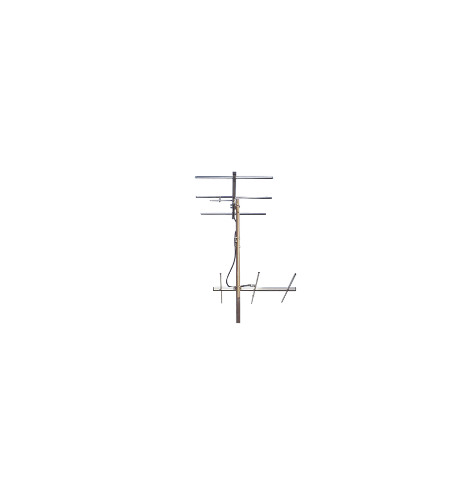 Syscom AO3TV7 AO3TV/7 Juego de 2 Antenas Bi-direccionales de 3 elementos para TV 3 dB