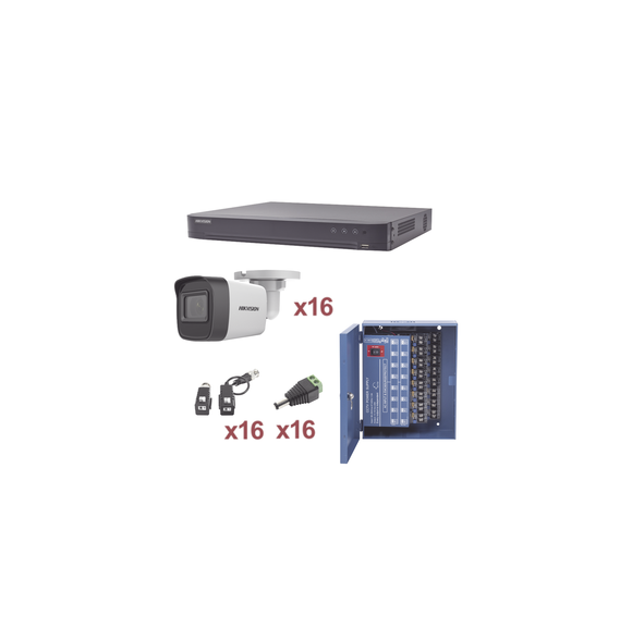 HIKVISION KH1080P16BW KH1080P16BW KIT TurboHD 1080p / DVR 16 Canales / 16 Cámaras Bal