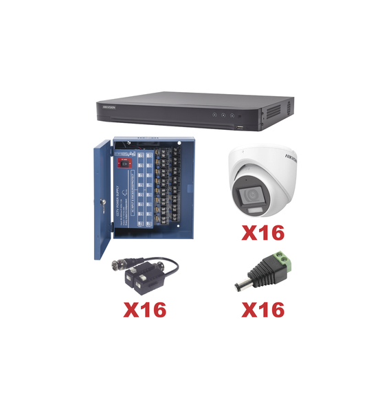 HIKVISION KH1080P16DW KH1080P16DW KIT TurboHD 1080p / DVR 16 Canales / 16 Cámaras Tur