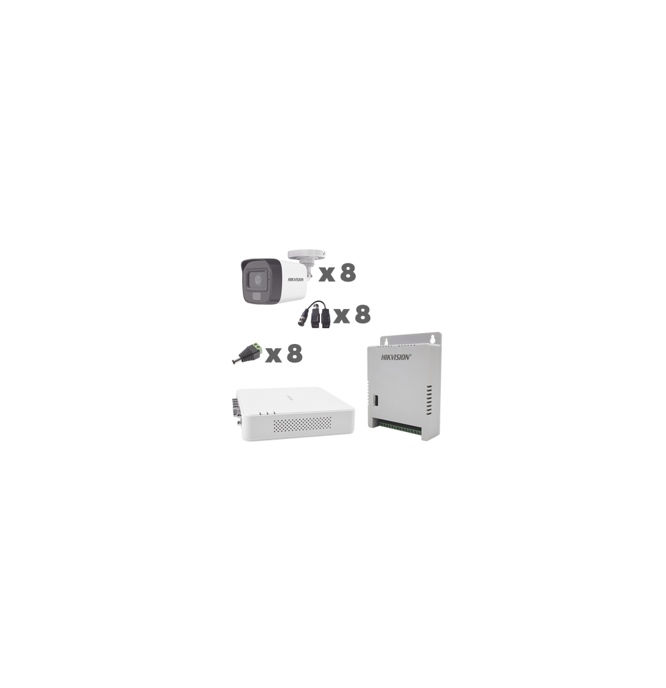 HIKVISION KH1080P8BFH KH1080P8BFH KIT TurboHD 1080p / DVR 8 Canales con audio por coa HIKVISION KH1080P8BFH KH1080P8BFH KIT TurboHD 1080p / DVR 8 Canales con audio por coa