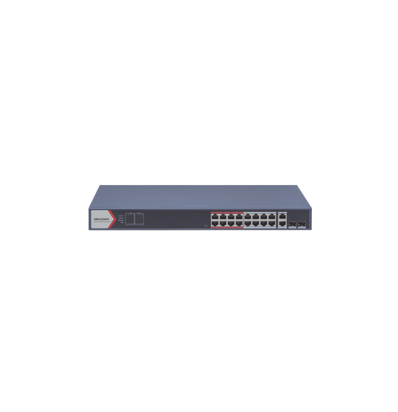 HIKVISION DS3E1318PEIB DS-3E1318P-EI(B) Switch Monitoreable PoE+ / 16 puertos 100 Mbp
