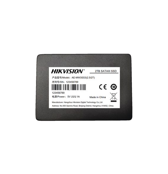 HIKVISION AEMW3SS3252T AE-MW3SS3(2.5/2T) SSD PARA Videovigilancia Móvil / 2 TB / 2.5