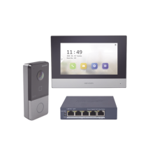 HIKVISION DSKIS603PS DS-KIS603-P/S Kit de Videoportero IP + Switch Poe Poe Estandar c