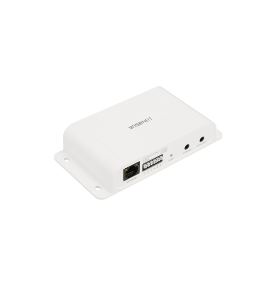 Hanwha Techwin Wisenet SPM4210W SPM-4210W Modulo de E/S de Alarma y Audio por red par