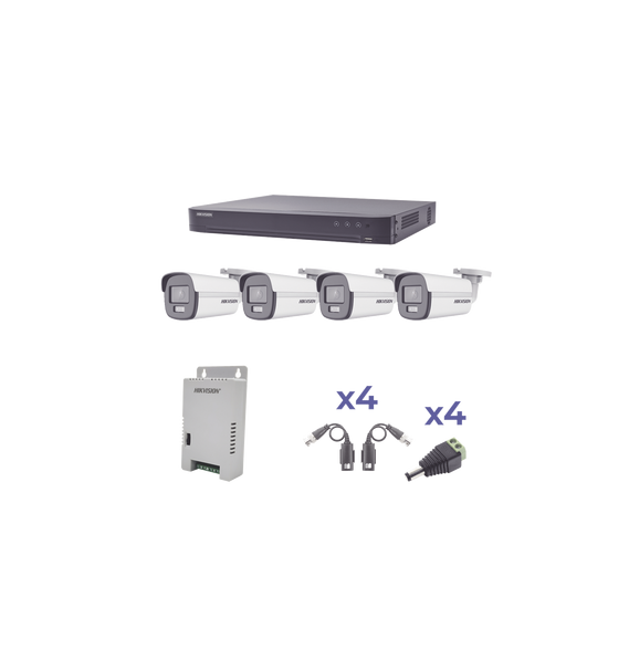 HIKVISION KH1080P4BC KH1080P4BC KIT COLORVU TURBOHD 1080p / DVR 4 Canales / 4 Cámaras