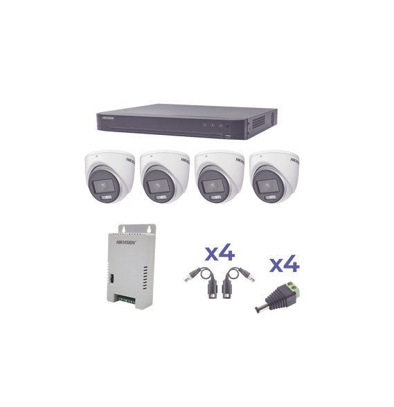 HIKVISION KH1080P4EC KH1080P4EC KIT COLORVU TURBOHD 1080p / DVR 4 Canales / 4 Cámaras