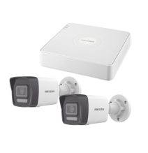 HIKVISION KIPCSTART KIPCSTART Kit IP 1080p (2 Megapixel) / NVR de 4 Canales con 4 Pue