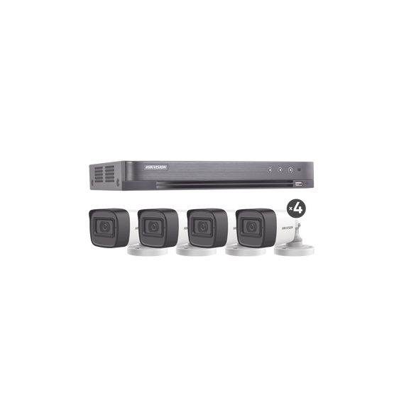 HIKVISION HIK5MPSLQKITB HIK5MPSLQ-KIT(B) (MICRÓFONO INTEGRADO) KIT TURBOHD 5 Megapixe