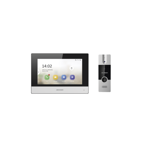 HIKVISION DSKIS302P DS-KIS302-P Kit de Videoportero Analógico de Plastico / IP a 4 Hi