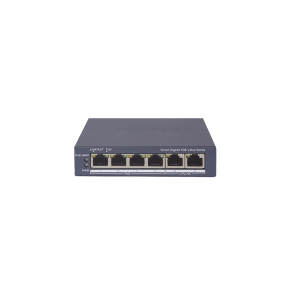 HIKVISION DS3E1506PEIM DS-3E1506P-EI/M Switch Gigabit PoE+ / Administrable / 4 Puerto