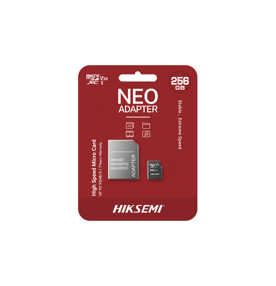 HIKSEMI by HIKVISION HSTFC1256GNEOA HS-TF-C1/256G/NEO/A Memoria microSD con Adaptador