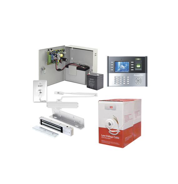 AccessPRO ACCESSKIT6P ACCESSKIT6P Sistema Completo de Acceso Incluye Lector Biometric