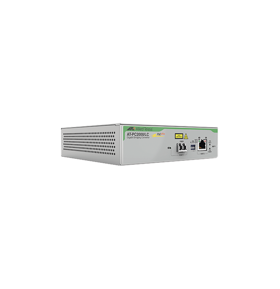 ALLIED TELESIS ATPC2000LC90 AT-PC2000LC-90 Convertidor de medios Gigabit Ethernet PoE