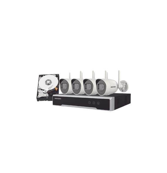 HIKVISION NK44W0H1TWDD NK44W0H-1T(WD)(D) Kit IP Inalámbrico 4 Megapixel / NVR 4 Canal