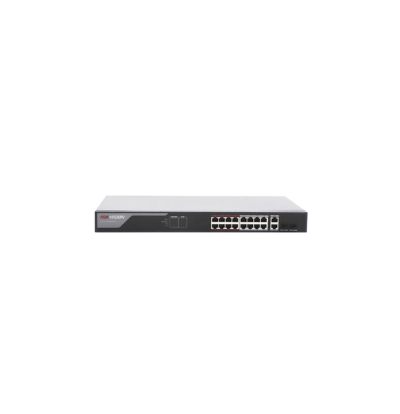 HIKVISION DS3E1318PEI DS-3E1318P-EI Switch Monitoreable PoE+ / 16 puertos 100 Mbps Po