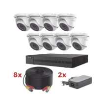 HiLook by HIKVISION HL1080P8E HL1080P8E Kit TurboHD / DVR 8 Canales 1080p Lite / 8 Cá