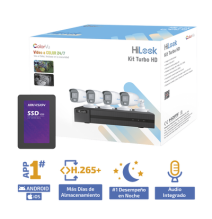 HiLook by HIKVISION HL1080CVA1TB HL-1080-CV/A/1TB Kit TurboHD 1080p + SSD 1 TB / DVR