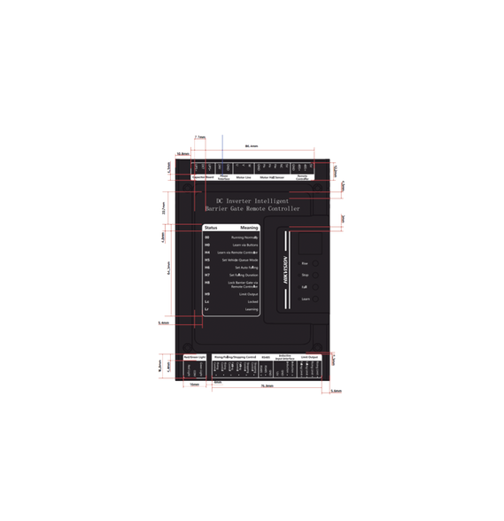 HIKVISION 205400204 205400204 Cuadro de mando para barrera TMG420 entrada de alimenta