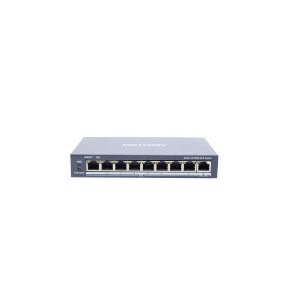 HIKVISION DS3E1309PEI DS-3E1309P-EI Switch Monitoreable PoE+ / 8 puertos 100 Mbps PoE
