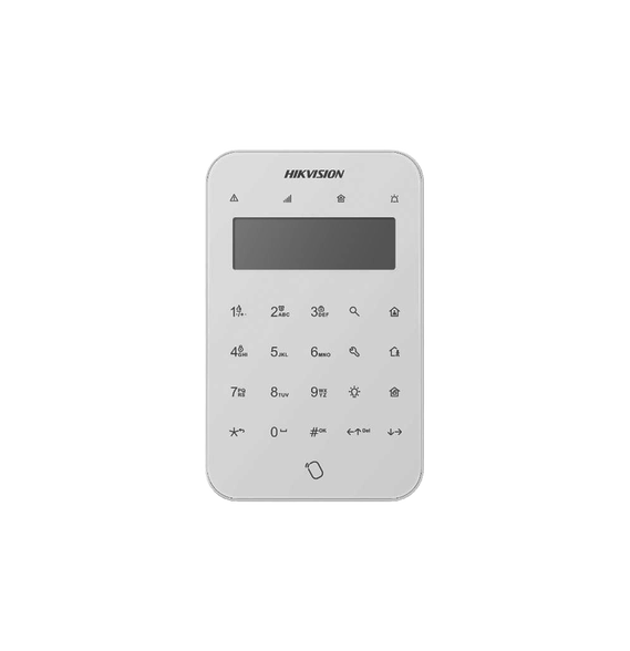 HIKVISION DSPK1LTWB DS-PK1-LT-WB (AX PRO) Teclado Inalámbrico con Pantalla LCD para A