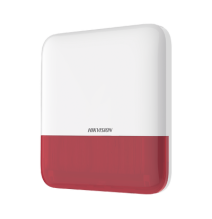 HIKVISION DSPS1EWBR DS-PS1-E-WB/R (AX PRO) Sirena Inalámbrica con Estrobo Rojo para E