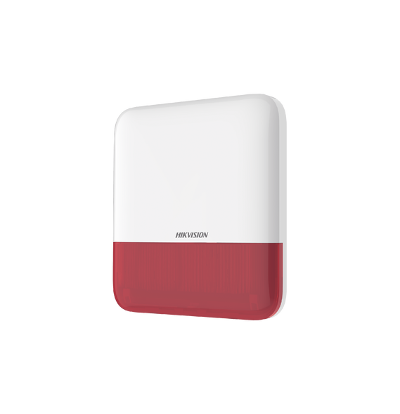 HIKVISION DSPS1EWBR DS-PS1-E-WB/R (AX PRO) Sirena Inalámbrica con Estrobo Rojo para E