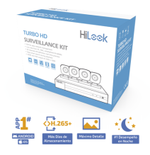 HiLook by HIKVISION HL24LQKITSMB HL24LQKITS-M(B) KIT TurboHD 1080p / DVR 4 canales /