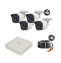 HiLook by HIKVISION KIT7204BMC KIT7204BM(C) Kit TurboHD 720p / DVR 4 canales / 4 Cáma