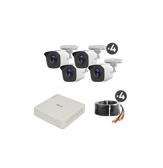 HiLook by HIKVISION KIT7204BPC KIT7204BP(C) KIT TurboHD 720p / DVR 4 canales / 4 Cáma