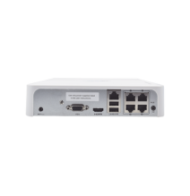 HiLook by HIKVISION NVR104HD4P NVR-104H-D/4P NVR 4 Megapixel / 4 Canales IP / 4 Puert