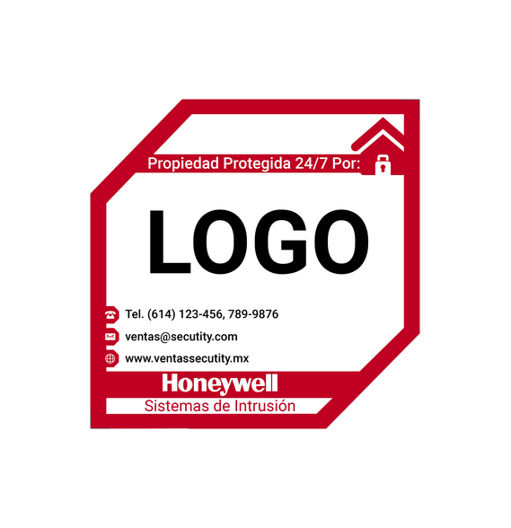 HONEYWELL CALALA15 CALALA/15 Calcomanías Propiedad Protegida Alarmas (Paquete con 15)