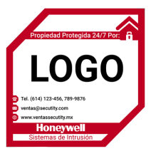 HONEYWELL CALALA15 CALALA/15 Calcomanías Propiedad Protegida Alarmas (Paquete con 15)