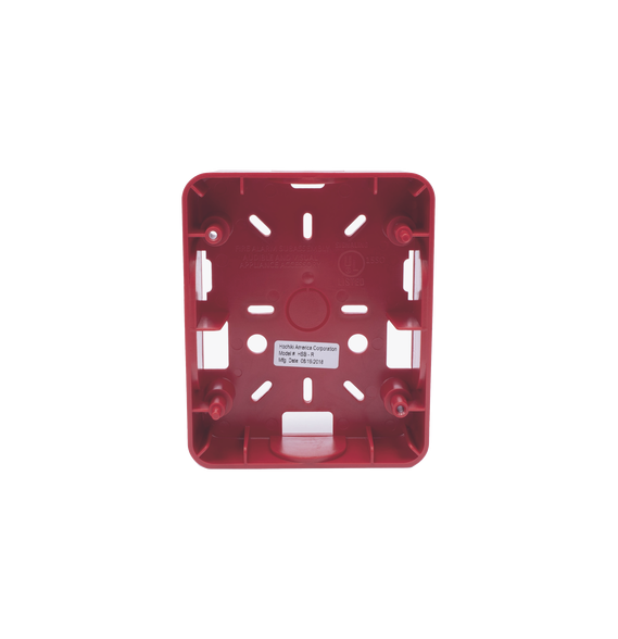 HOCHIKI HSBR HSB-R Caja Trasera Roja De Montaje Para Sirena/Estrobo Serie HE (0500-06
