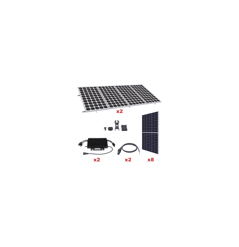 HOYMILES KITHMS4K550SP KITHMS4K550SP Kit Solar para Interconexión de 4.4KW de Potenci