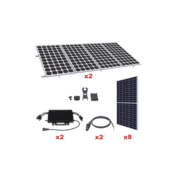 HOYMILES KITHMS4K550SP KITHMS4K550SP Kit Solar para Interconexión de 4.4KW de Potenci