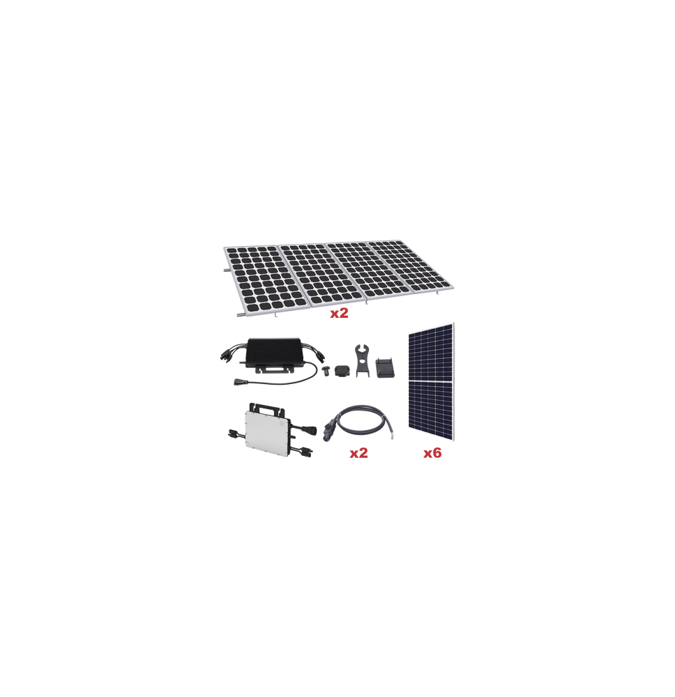 HOYMILES KITHMS3K550SP KIT-HMS-3K-550SP Kit Solar para Interconexión de 3.3 KW de Pot