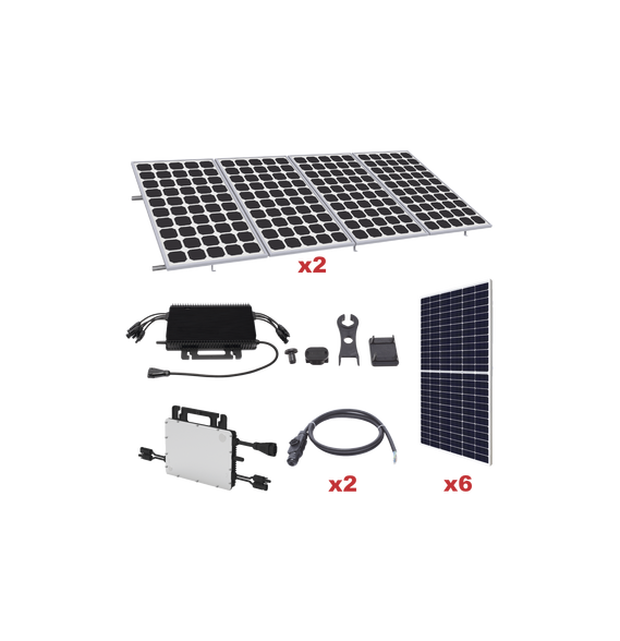 HOYMILES KITHMS3K550SP KIT-HMS-3K-550SP Kit Solar para Interconexión de 3.3 KW de Pot