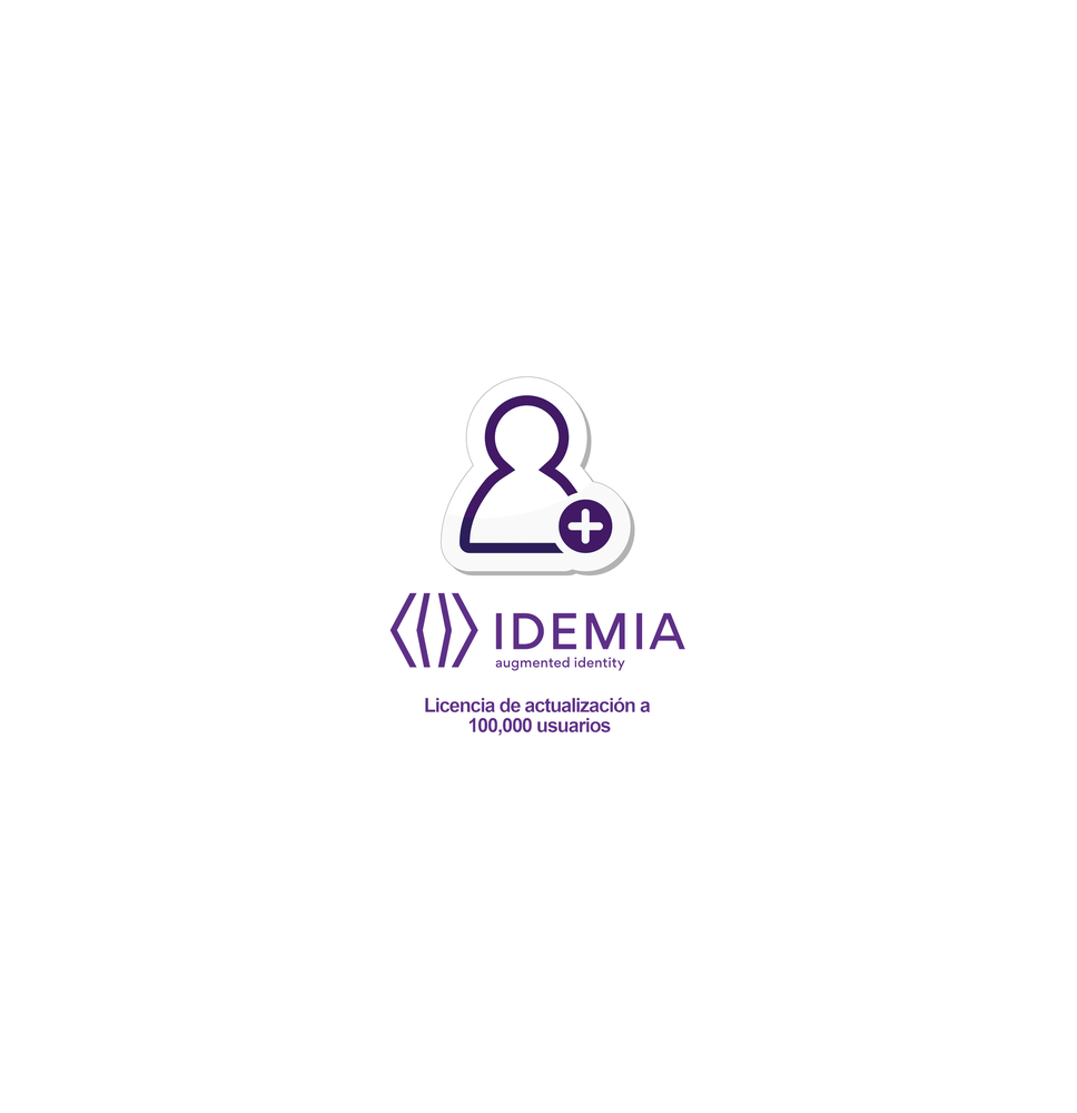 IDEMIA (MORPHO) 293762855 293762855 Actualización de licencia de 40.000 a 100.000 usu