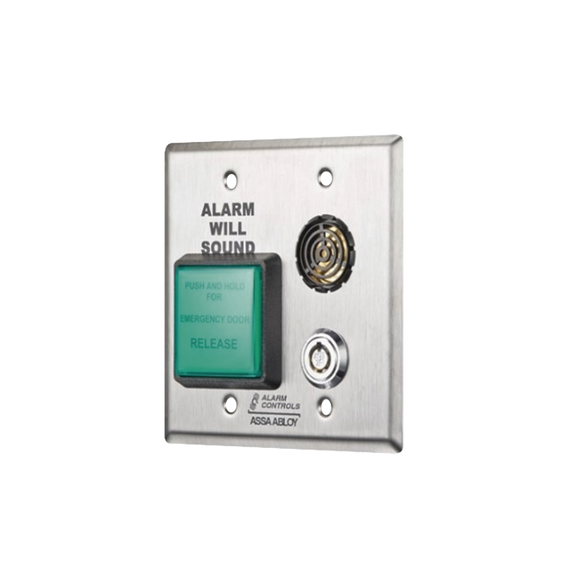 ALARM CONTROLS-ASSA ABLOY DE1B DE1B Estación de Egreso Temporizado con Zumbador