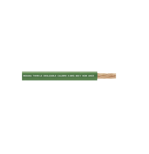 INDIANA SLY291GRN300 SLY-291-GRN/300 6 AWG / Cable Eléctrico / 1 Conductor / Cobre /
