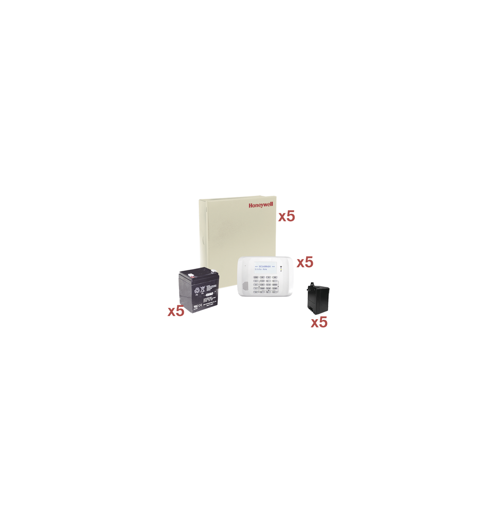 HONEYWELL HOME RESIDEO VISTA48KIT5 VISTA48-KIT5 Kit de 5 Paneles VISTA48 con Bateria