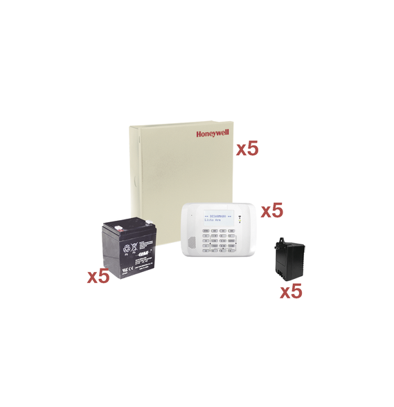 HONEYWELL HOME RESIDEO VISTA48KIT5 VISTA48-KIT5 Kit de 5 Paneles VISTA48 con Bateria