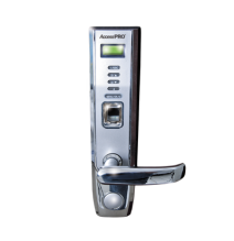 AccessPRO LOCKPRO5CD LOCKPRO-5CD Chapa Derecha Cromada con Lector de Huella Proximida