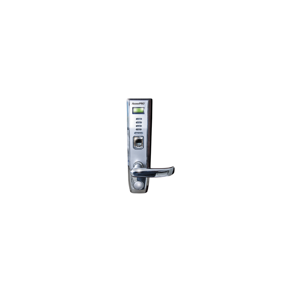 AccessPRO LOCKPRO5CD LOCKPRO-5CD Chapa Derecha Cromada con Lector de Huella Proximida AccessPRO LOCKPRO5CD LOCKPRO-5CD Chapa Derecha Cromada con Lector de Huella Proximida
