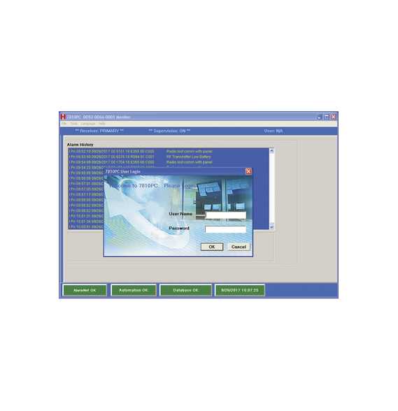 HONEYWELL HOME RESIDEO 7810PCAM 7810PC-AM Software de Recepcion de Eventos de Alarma