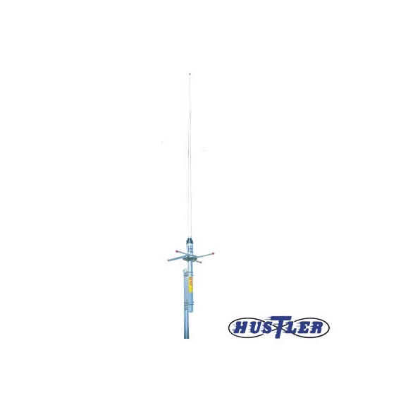HUSTLER G64508 G6-450-8 Antena Base Fibra de Vidrio UHF de 498-505 MHz 6 dB de gananc