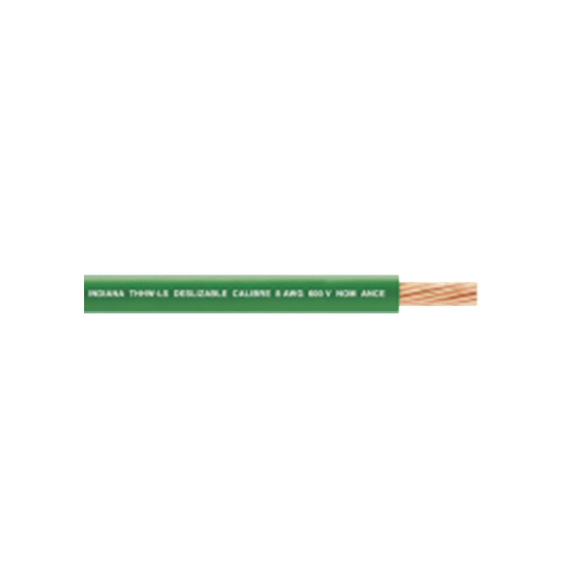 INDIANA SLY296GRN100 SLY-296-GRN/100 100 Metros / Cable Eléctrico / 8 AWG / Color ver
