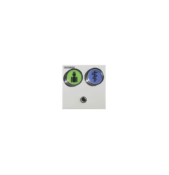 IBERNEX NX0591GB NX0591/GB MODULO DE 2 BOTONES ILUMINADOS (VERDE Y AZUL) CON JACK DE