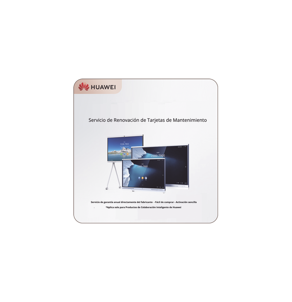 HUAWEI MCB2B375861Y MCB2/B3/75/86-1Y Tarjeta de Servicio de Mantenimiento HiCare RFR