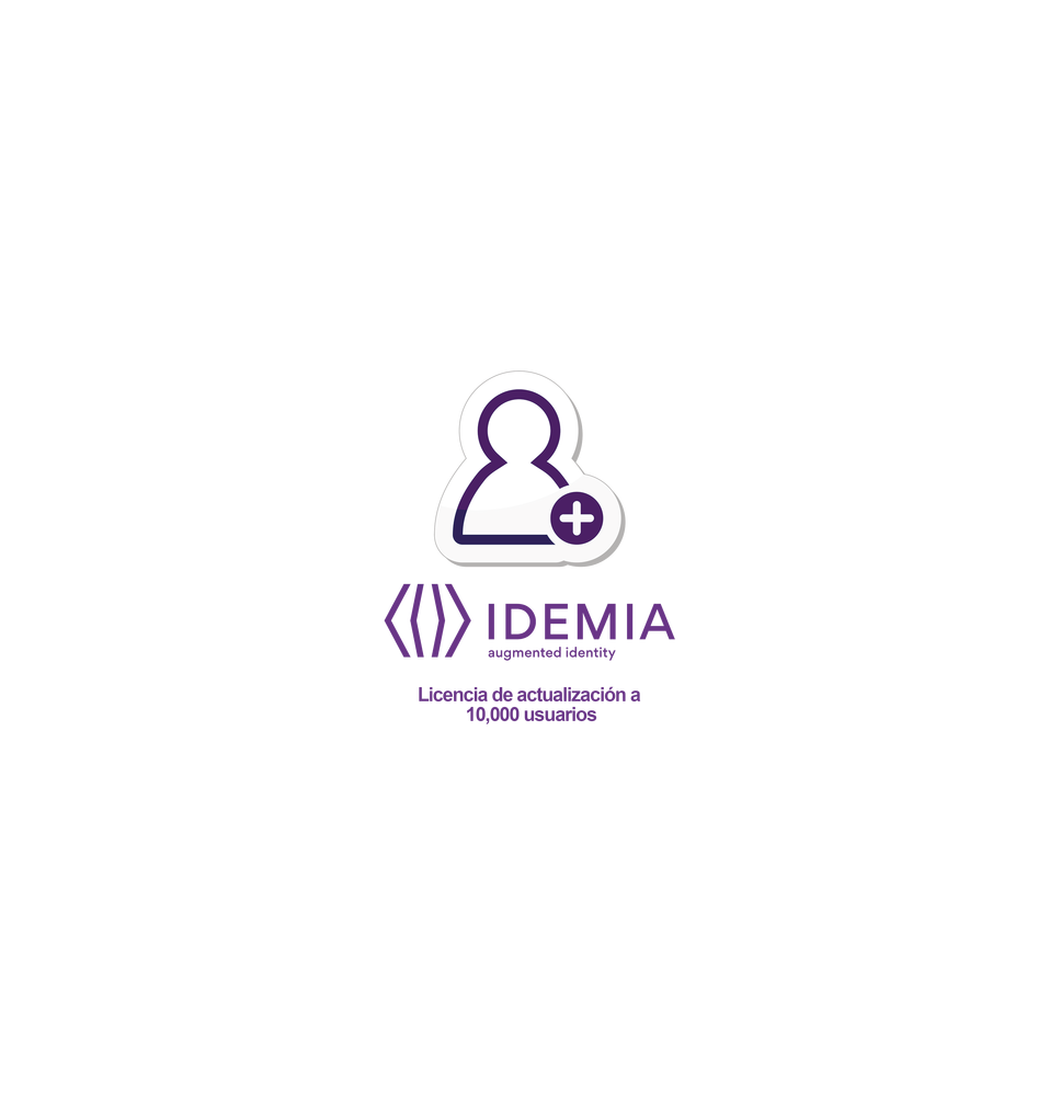 IDEMIA (MORPHO) 293589574 293-589-574 Licencia de actualizacion a 10 000 usuarios IDEMIA (MORPHO) 293589574 293-589-574 Licencia de actualizacion a 10 000 usuarios